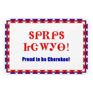 Imán cherokee orgulloso de Flexi de 4 x 6 premios
