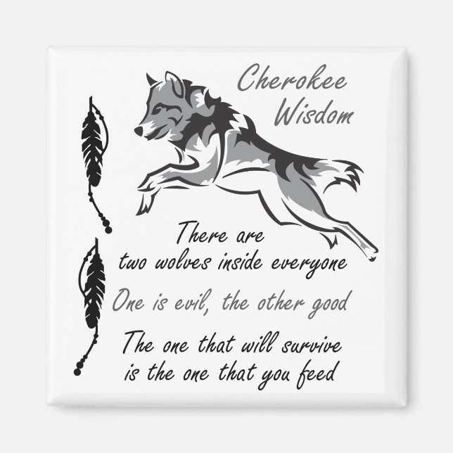Imán Cherokee Wisdom (Frente)