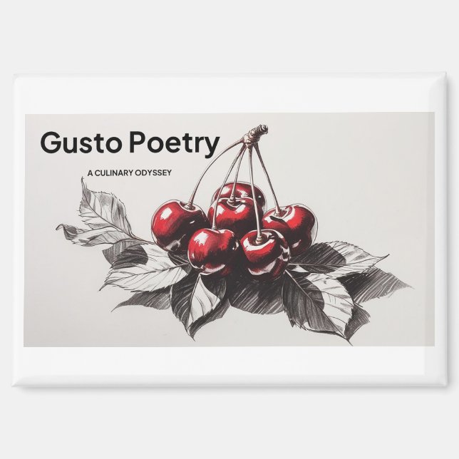 Imán Cherries Gusto Poetry (Anverso)