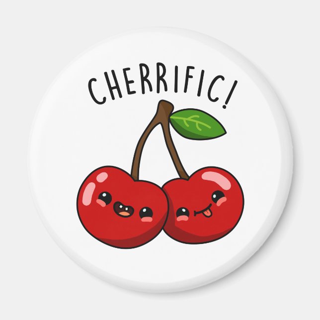 Imán Cherrific Funny Red Cherry Pun (Frente)