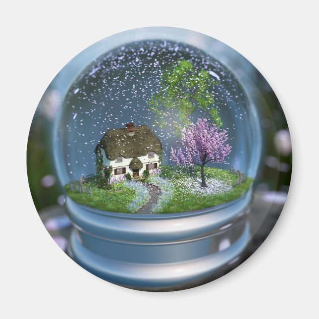 Imán Cherry Blossom Globe Magnet (Frente)
