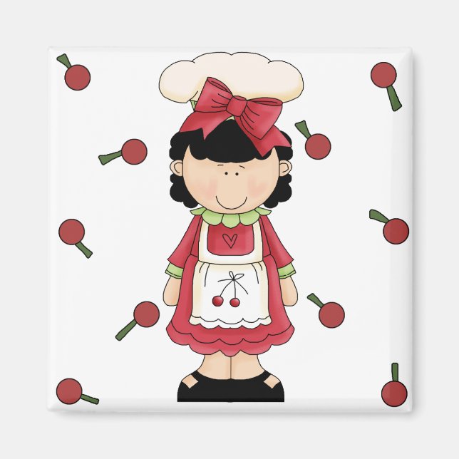 Imán Cherry Chica Magnet (Frente)