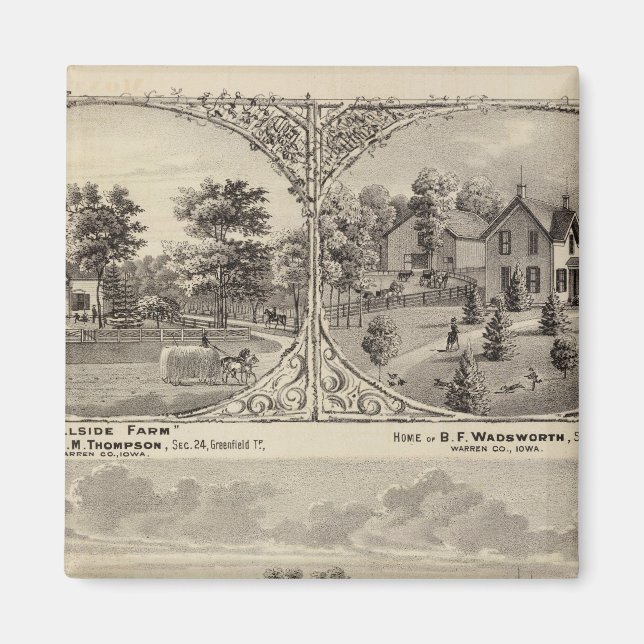 Imán Cherry Grove, Hillside Farm (Frente)