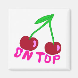 Imán Cherry On Top, Vibrante Diseño Colorido