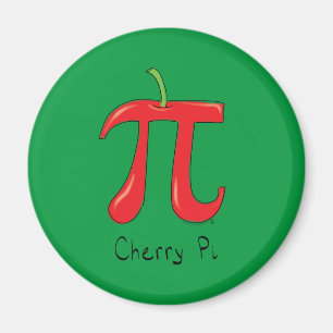 Imán Cherry Pi Cute Math Pi Day Magnet