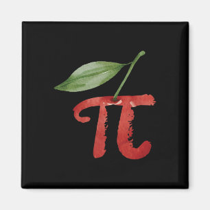 Imán Cherry Pi Day Funny Pie Cherries 3.14 Humor Scienc
