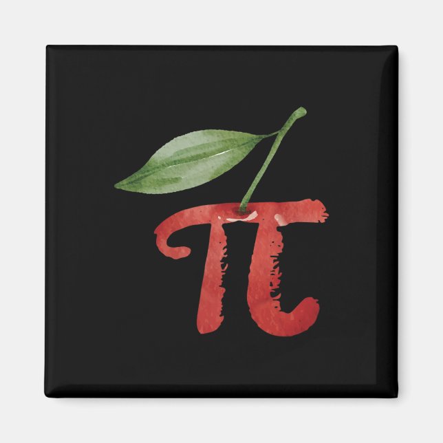 Imán Cherry Pi Day Funny Pie Cherries 3.14 Humor Scienc (Frente)