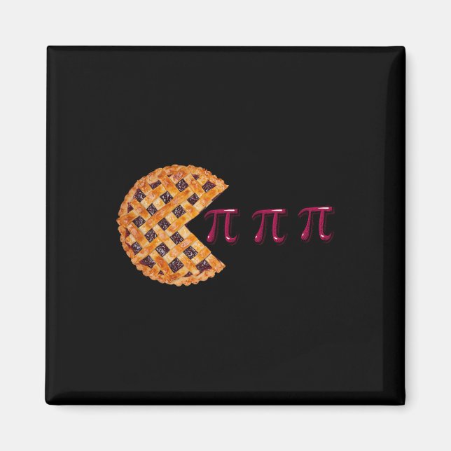 Imán Cherry Pie Pi Day 3.14 Símbolos Math Geek Teacher  (Frente)