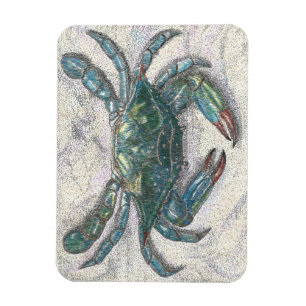 Imán Chesapeake Bay Blue Crab Fridge Magnet