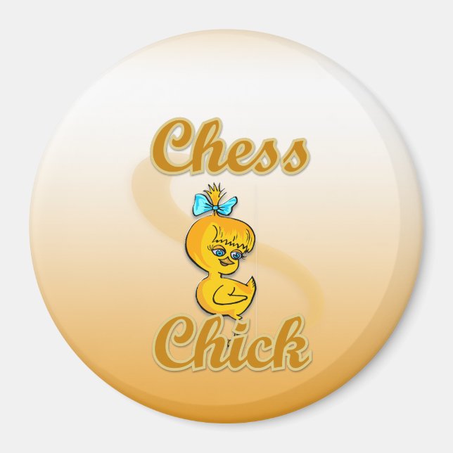 Imán Chess Chick (Frente)