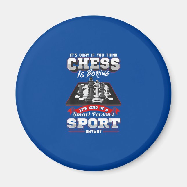 Imán Chess Funny Cita Humor Sayings (Frente)