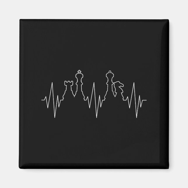 Imán Chess Heartbeat Chess Master Chess Club  (Frente)