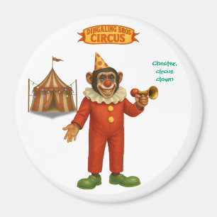 Imán Chester, payaso de circo