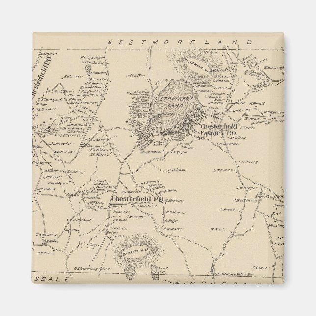 Imán Chesterfield, Cheshire Co (Frente)