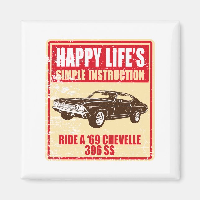 Imán Chevelle 1969 Chevelle 396 SS (Frente)