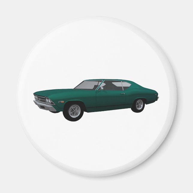 Imán Chevelle SS de 1969: Fin verde (Frente)