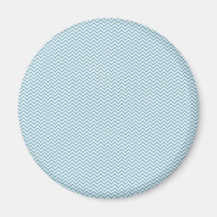 Imán Chevron azul con monograma