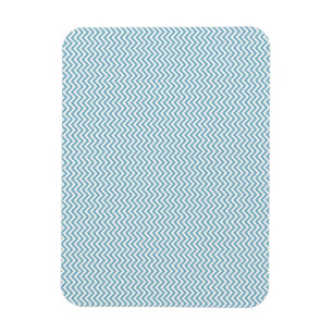Imán Chevron azul con monograma