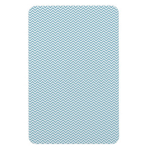 Imán Chevron azul con monograma