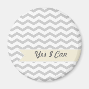 Imán Chevron gris