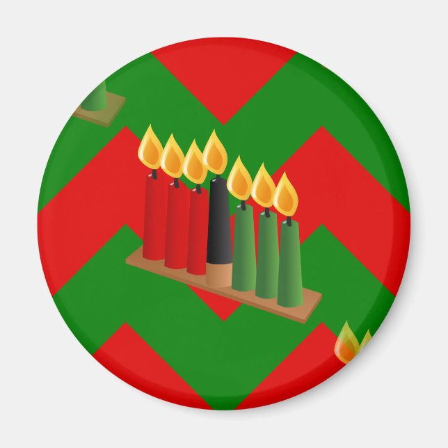 Imán chevron kwanzaa (Frente)