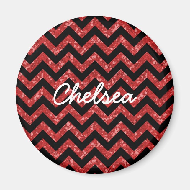 Imán Chevron Purpurina Look Magnet (Frente)