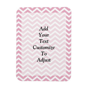 Imán Chevron rosa y gris