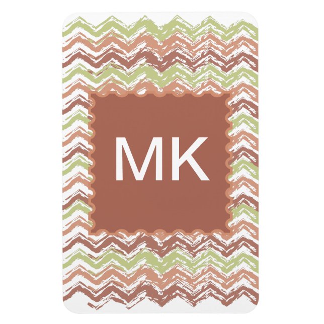 Imán Chevron ZigZag con escrúpulos picantes (Vertical)