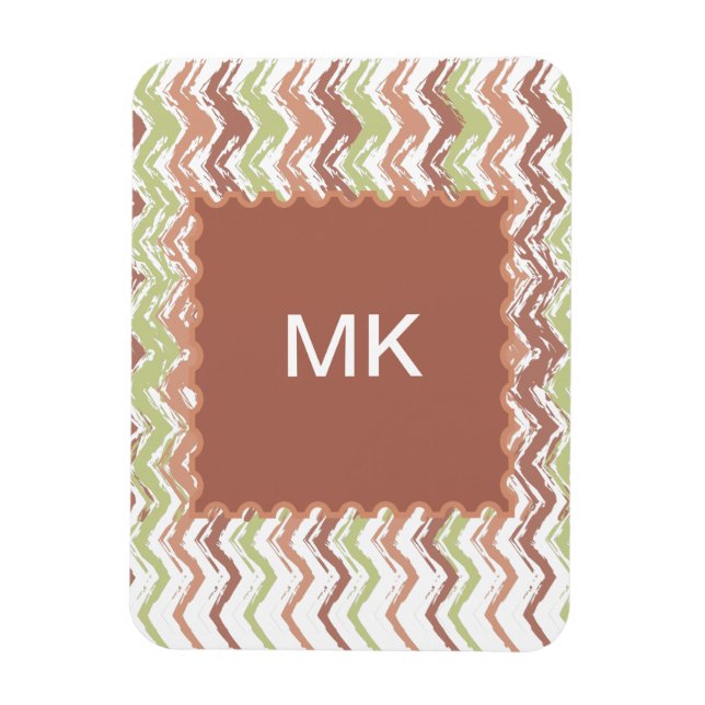 Imán Chevron ZigZag con escrúpulos picantes (Vertical)