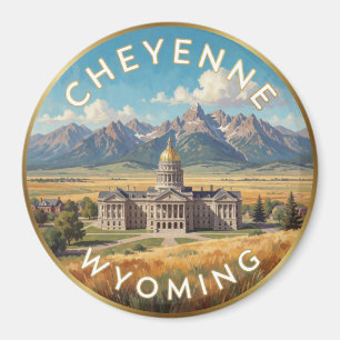 Imán Cheyenne Wyoming Viajes del Oeste