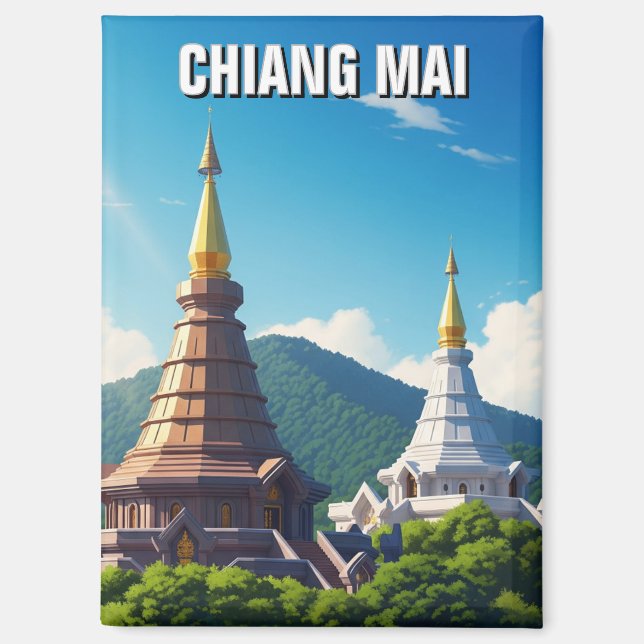 Imán Chiang Mai Doi Inthanon Tailandia (Anverso)