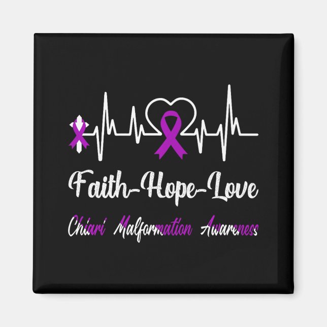 Imán Chiari Malformation Awareness Hearbeat Christian (Frente)