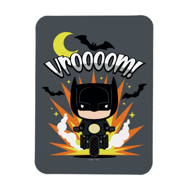 Imán Chibi Batman Batcycle (Vertical)