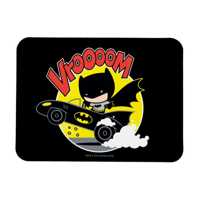 Imán Chibi Batman In The Batmobile (Horizontal)