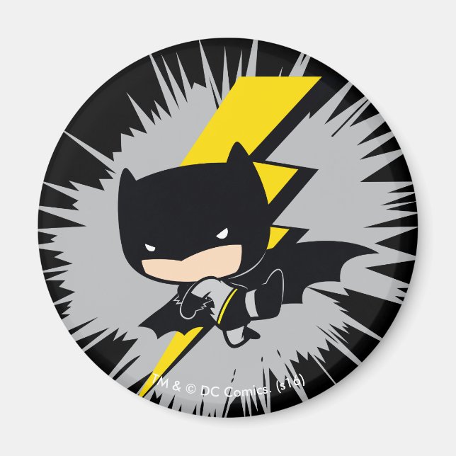 Imán Chibi Batman Lightning Kick (Frente)