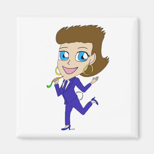 Imán chibi bunny tail (Frente)