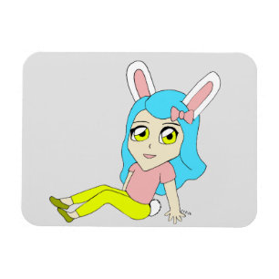 Imán chibi bunnygirl