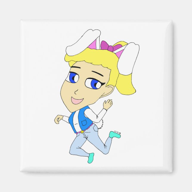 Imán chibi bunnygirl (Frente)