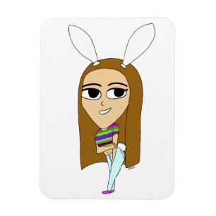 Imán chibi bunnygirl