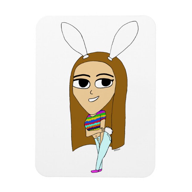 Imán chibi bunnygirl (Vertical)
