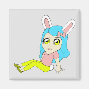 Imán chibi bunnygirl