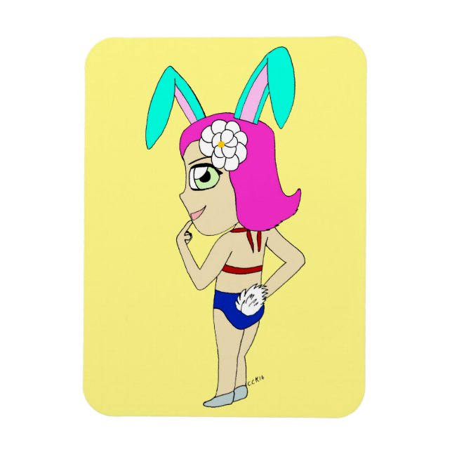 Imán chibi bunnygirl (Vertical)