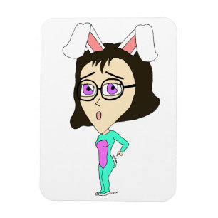 Imán chibi bunnygirl