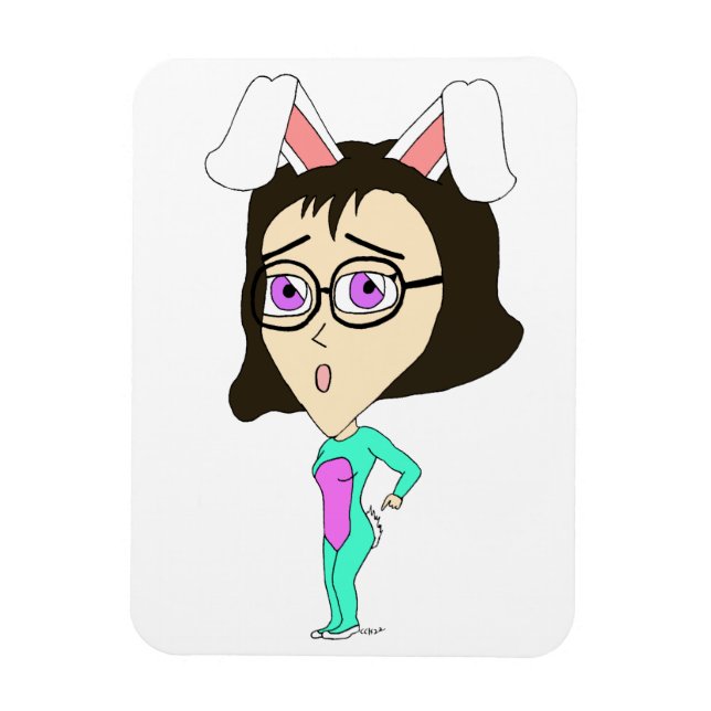 Imán chibi bunnygirl (Vertical)