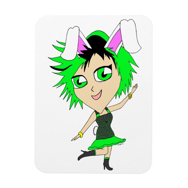 Imán chibi bunnygirl (Vertical)