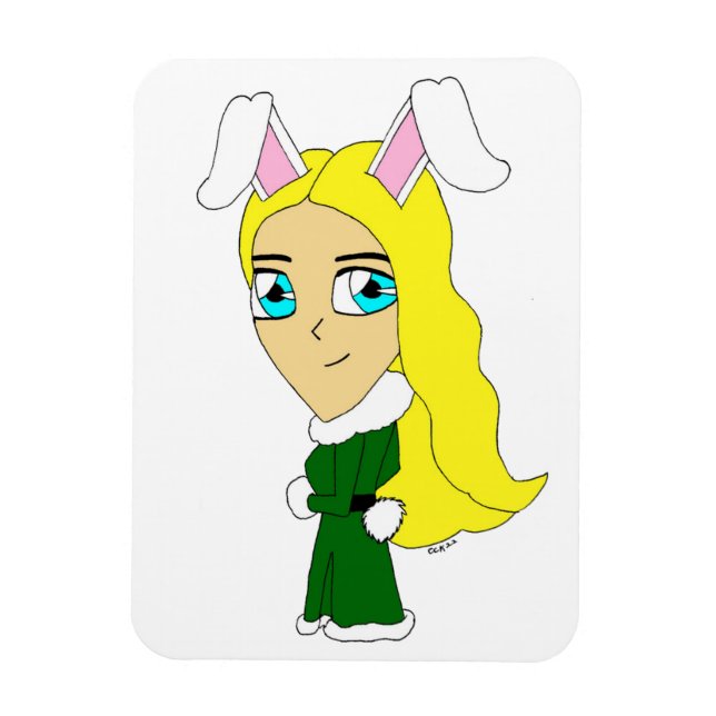 Imán chibi bunnygirl (Vertical)