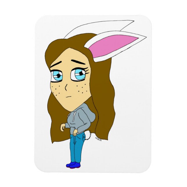 Imán chibi bunnygirl (Vertical)