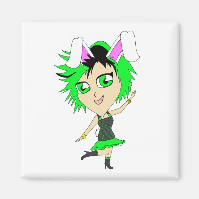 Imán chibi bunnygirl (Frente)
