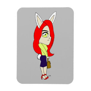 Imán chibi bunnygirl