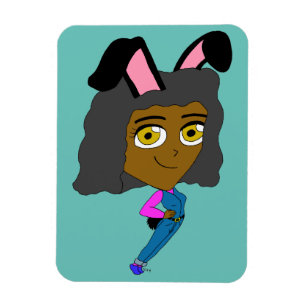 Imán chibi bunnygirl